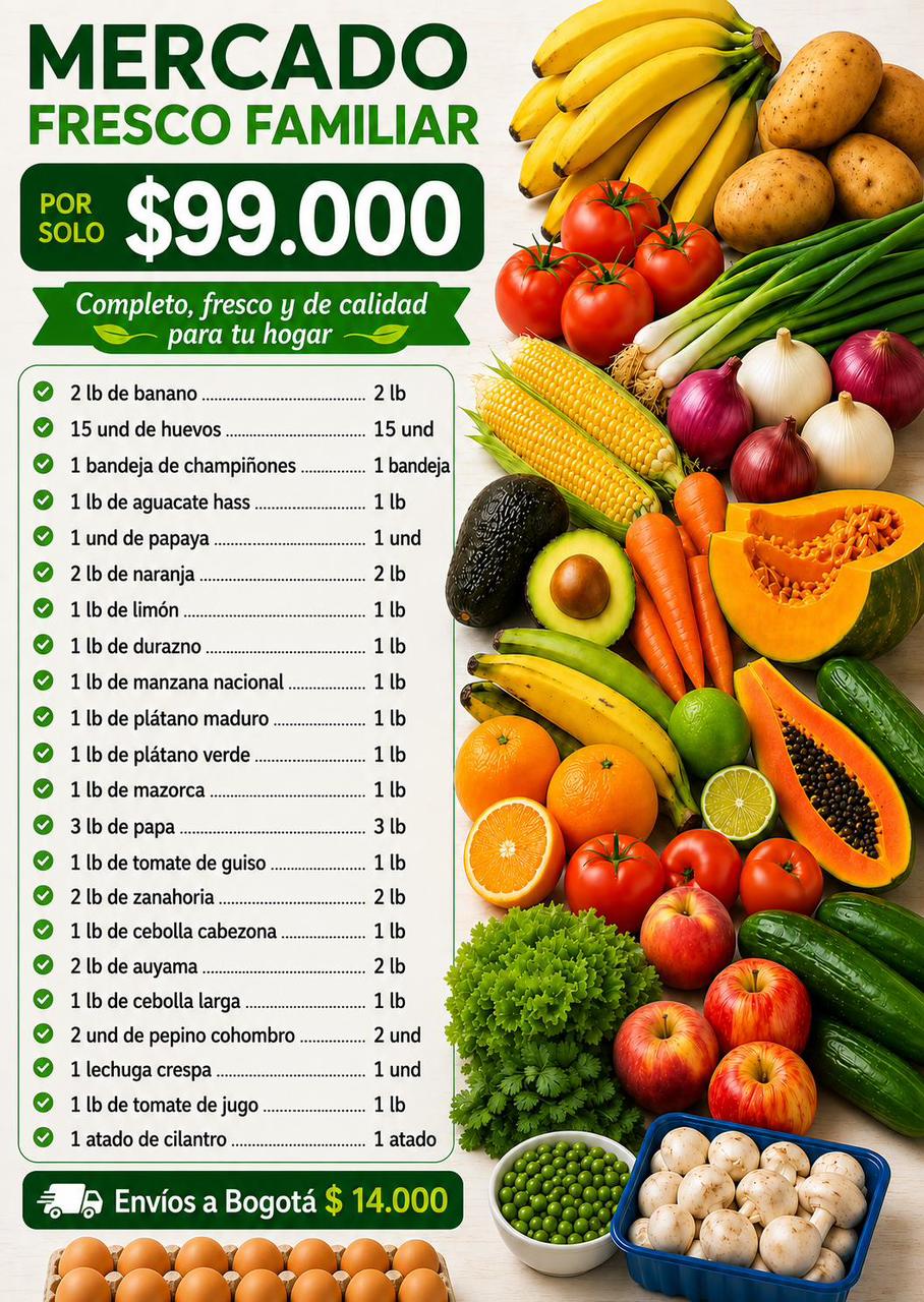 Mercado campesino 99.000 col